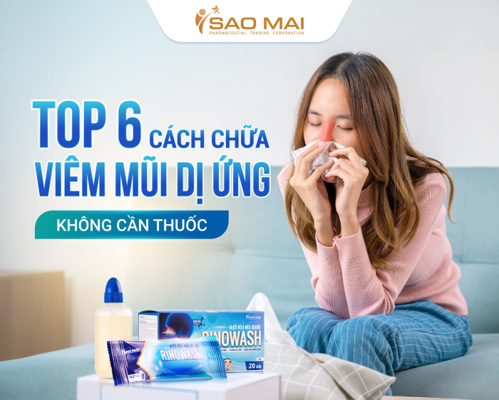 6 cách chữa viêm mũi dị ứng không cần thuốc