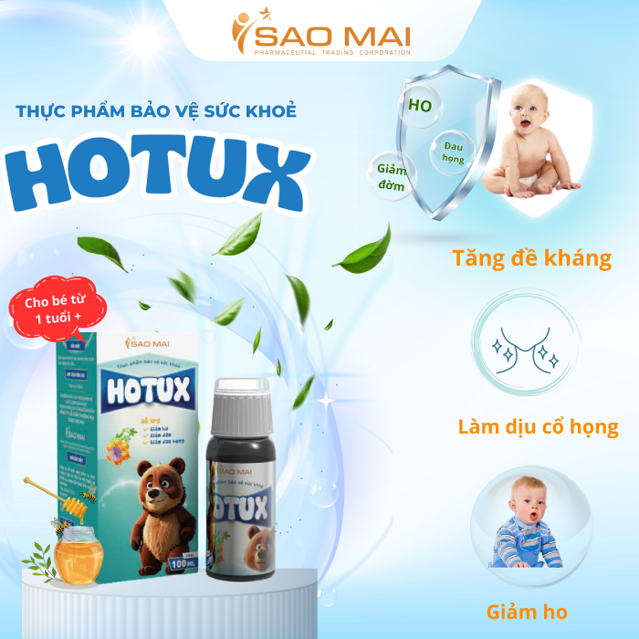 Dược Sao Mai ra mắt sản phẩm Siro Ho Hotux – giải pháp toàn diện cho sức khỏe hô hấp